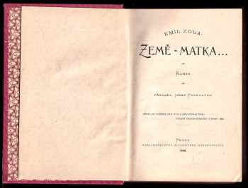 Émile Zola: Země - matka