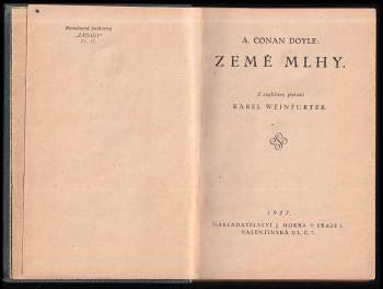 Arthur Conan Doyle: Země mlhy