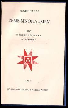 Josef Čapek: Země mnoha jmen
