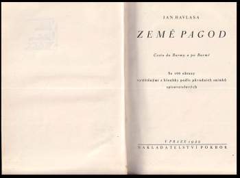 Jan Havlasa: Země pagod