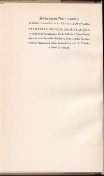 František Hrubín: Země sudička