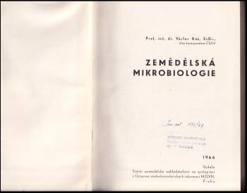 Václav Kás: Zemědělská mikrobiologie