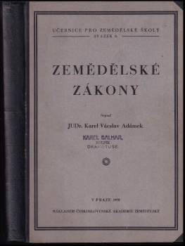 Zemědělské zákony
