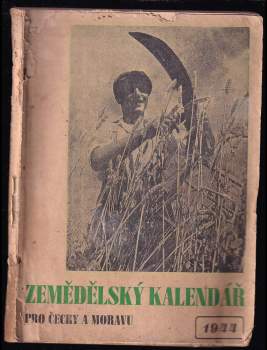 Zemědělský kalendář pro Čechy a Moravu 1944