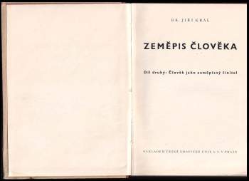 Jiří Král: Zeměpis člověka