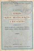 Zemepis okresu bratislavského a malackého