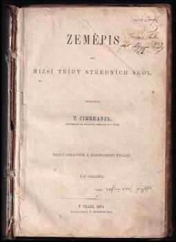Tomáš Cimrhanzl: Zeměpis pro nižší třídy středních škol