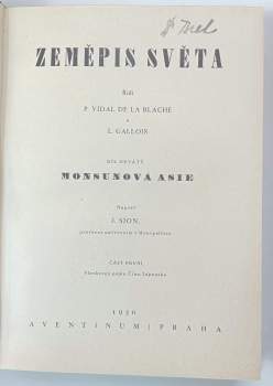 Jules Sion: Zeměpis světa Díl devátý, Monsunová Asie Část 1+2