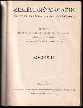 Zeměpisný magazin 1946-1947