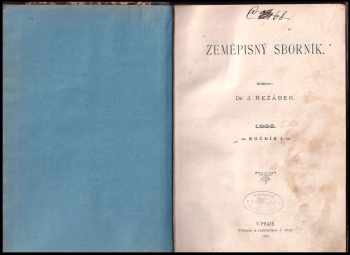 Zeměpisný sborník , ročník I, 1886