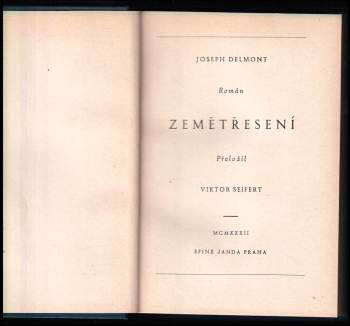 Joseph Delmont: Zemětřesení