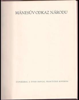 Josef Mánes: Zemi milované--