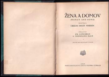 Orison Swett Marden: Žena a domov