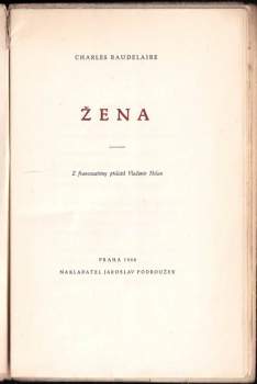 Charles Baudelaire: Žena