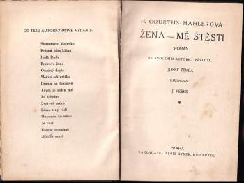 Hedwig Courths-Mahler: Žena - mé štěstí