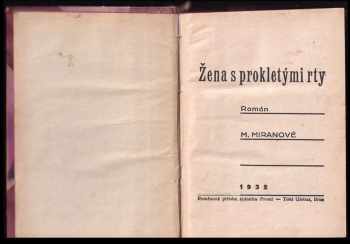 Marie Miranová: Žena s prokletými rty