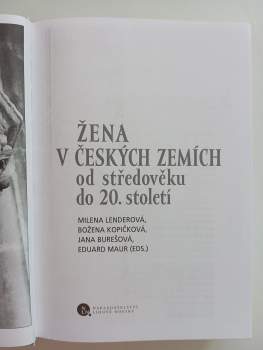 Žena v českých zemích od středověku do 20. století
