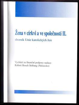 Žena v církvi a ve společnosti II