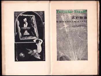Vítězslav Nezval: Žena v množném čísle - poesie - 1935 - básně, poznámky z deníku, jevištní poesie, surrealistická experimentace - OBÁLKA, FRONTISPICE A TYPOGRAFIE KAREL TEIGE