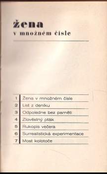 Vítězslav Nezval: Žena v množném čísle
