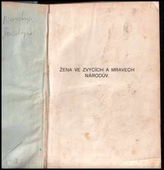 Jaroslav Vlach: Žena ve zvycích a mravech národův