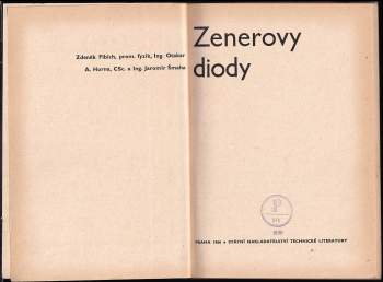 Zdeněk Fibich: Zenerovy diody