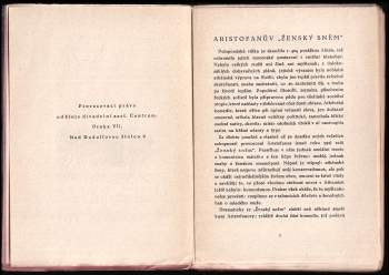 Aristofanés: Ženský sněm