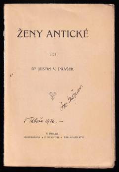 Justin Václav Prášek: Ženy antické