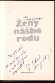 Petra Nagyová-Džerengová: Ženy nášho rodu