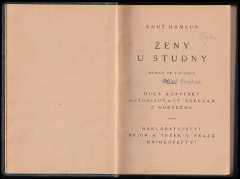 Knut Hamsun: Ženy u studny