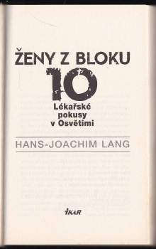 Hans-Joachim Lang: Ženy z bloku 10