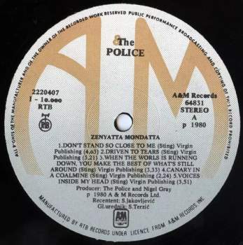 The Police: Zenyatta Mondatta