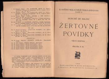 Honoré de Balzac: Žertovné povídky