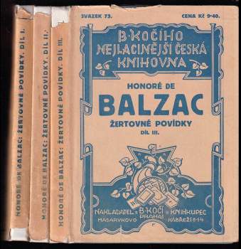 Honoré de Balzac: Žertovné povídky