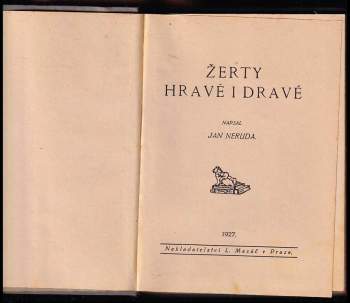 Jan Neruda: Žerty hravé i dravé