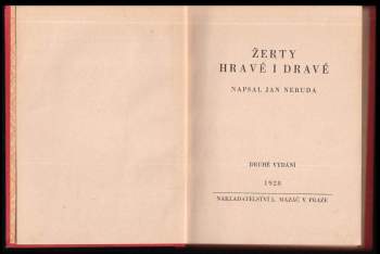 Jan Neruda: Žerty hravé i dravé