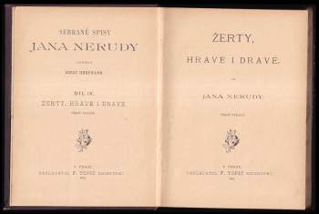 Jan Neruda: Žerty hravé i dravé od Jana Nerudy