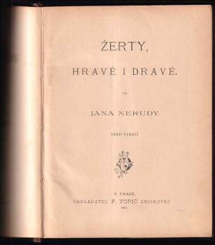 Jan Neruda: Žerty hravé i dravé od Jana Nerudy