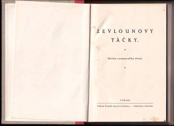 Ladislav Tuma: Zevlounovy táčky