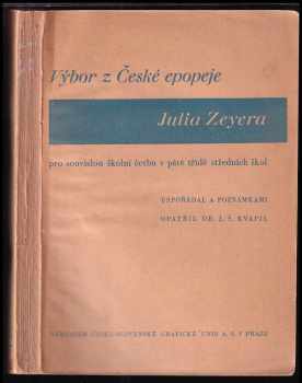 Julius Zeyer: Zeyerova Česká epopeja