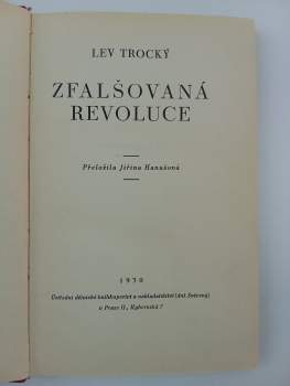Lev Trockij: Zfalšovaná revoluce