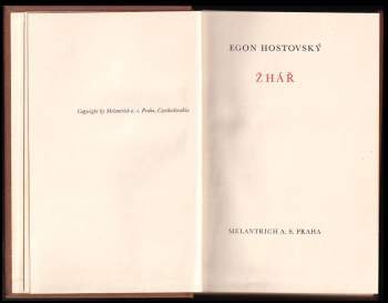 Egon Hostovský: Žhář