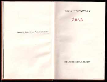 Egon Hostovský: Žhář