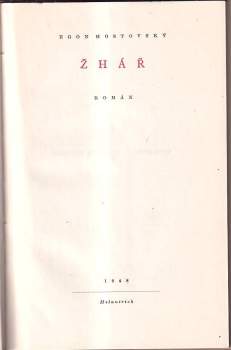 Egon Hostovský: Žhář