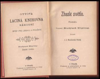 Rudyard Kipling: Zhaslé světlo
