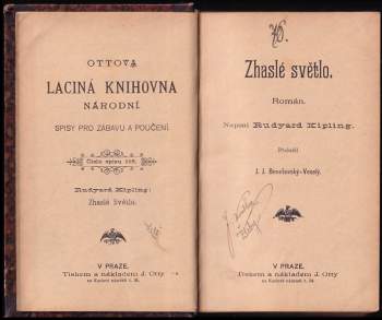 Rudyard Kipling: Zhaslé světlo