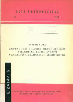 Zhodnocení hlavních druhů jehličin z hlediska jejich využití v zahradní a krajinářské architektuře