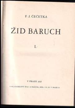 František Josef Čečetka: Žid Baruch