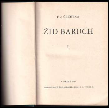 František Josef Čečetka: Žid Baruch