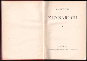 František Josef Čečetka: Žid Baruch